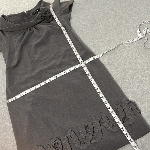 Vintage R&M Richards Office Dress Size 6 Retro Sheath Gray Career - Picture 5 of 11